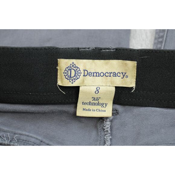 Democracy Jeans Womens 8 Gray Cotton Blend Skinny Stretch Ab Technology - Picture 4 of 7